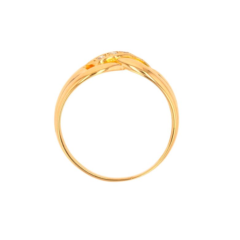 Bague or jaune diamant (s) 
