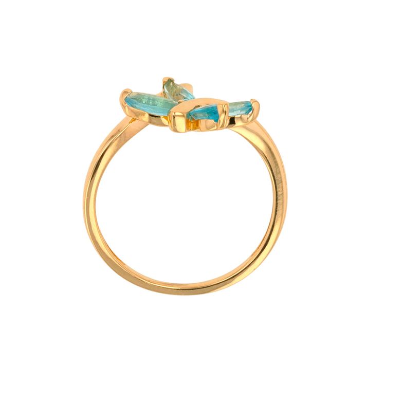 Bague or jaune Topaze 