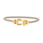 Bracelet or et acier diamant (s) signé FRED