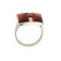 Bague or gris diamant,P.fine grenat