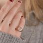 Bague or bicolore diamant (s) 