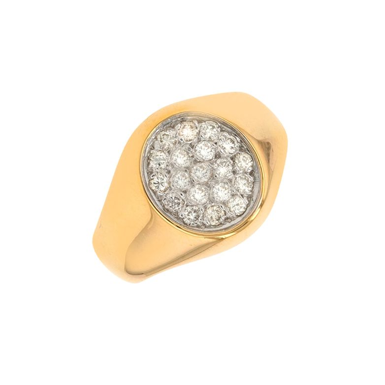 Bague or bicolore diamant (s)