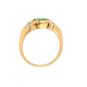 Bague or jaune émeraude et diamant(s) 