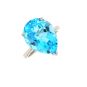 Bague or gris Topaze
