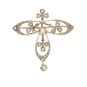 Broche or bicolore diamant(s) t. ancienne 