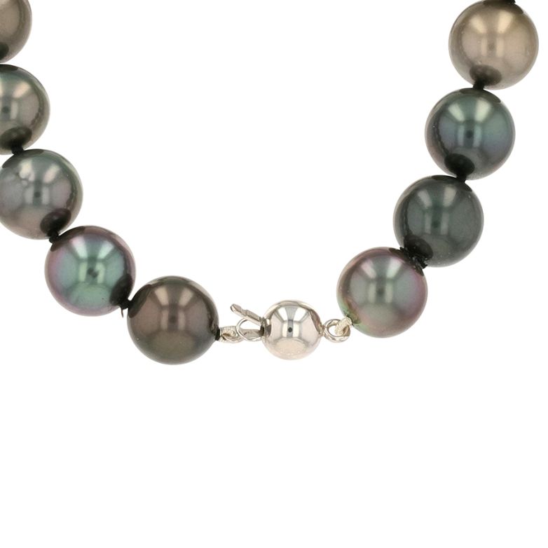 collier perles de culture or gris Perle de Tahiti 