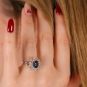 Bague or gris diamant (s) Vintage 