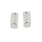 Boucles d'oreilles or gris diamant (s)