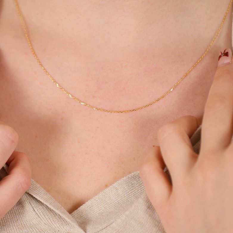 Chaine maille forçat or jaune 