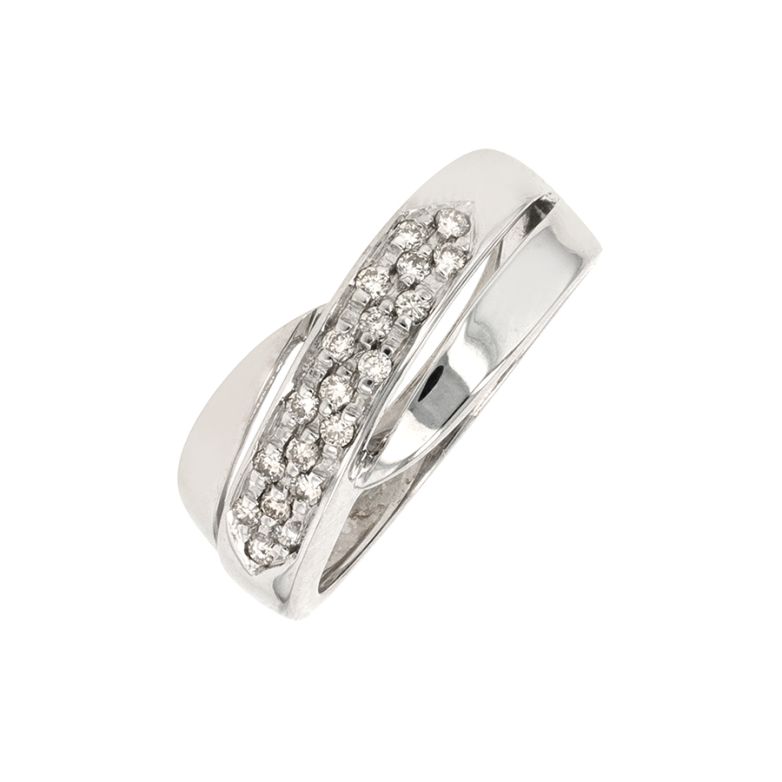 Bague or gris diamant (s)