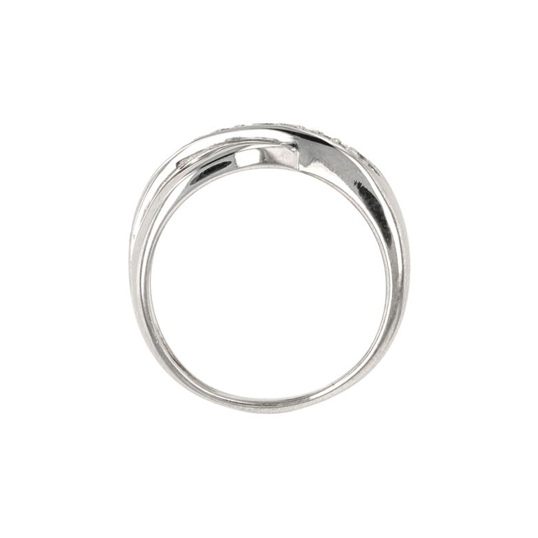 Bague or gris diamant (s) 