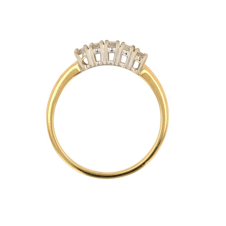 Bague or bicolore diamant (s) 