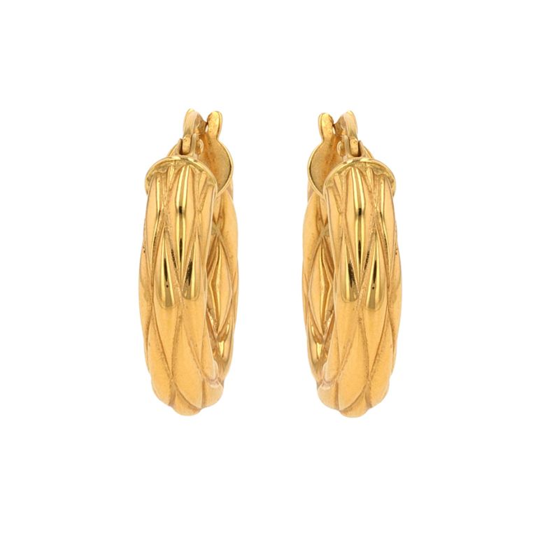 Boucles créoles or jaune
