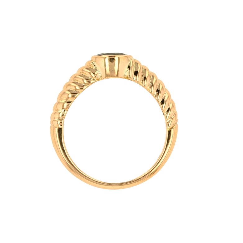 Bague or jaune Saphir 