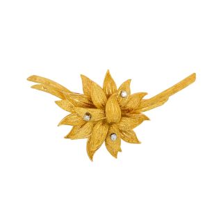 Broche or jaune diamant (s) Vintage