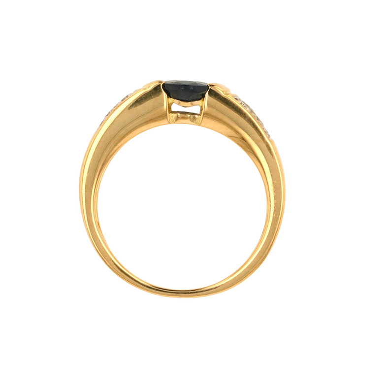 Bague saphir 1.14 carat et...