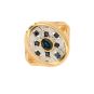Bague or jaune Saphir