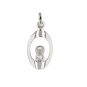 Pendentif or gris diamant (s) 