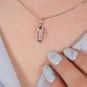 Pendentif or gris diamant (s) 