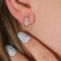 Boucles d'oreilles or jaune diamant (s) 