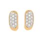 Boucles d'oreilles or jaune diamant (s)