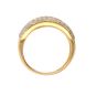 Bague or jaune rubis et diamant(s) 