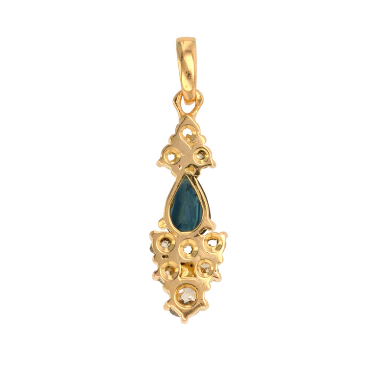 Pendentif vintage saphir...