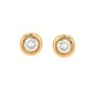 Boucles d'oreilles or jaune diamant (s)