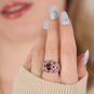 Bague or jaune rubis et diamant(s) 