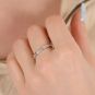 Bague or gris diamant (s) 