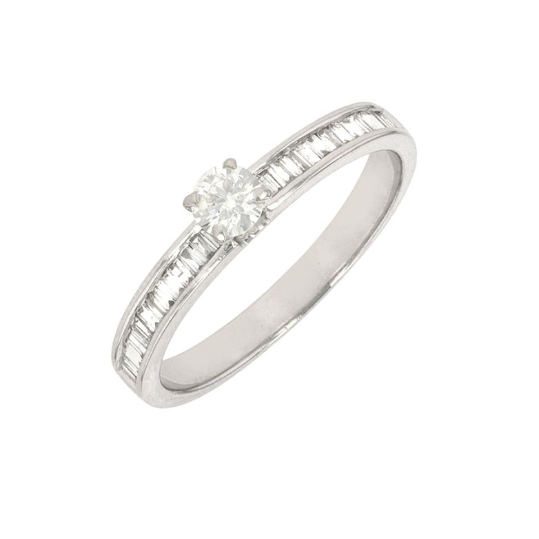 Bague or gris diamant (s)