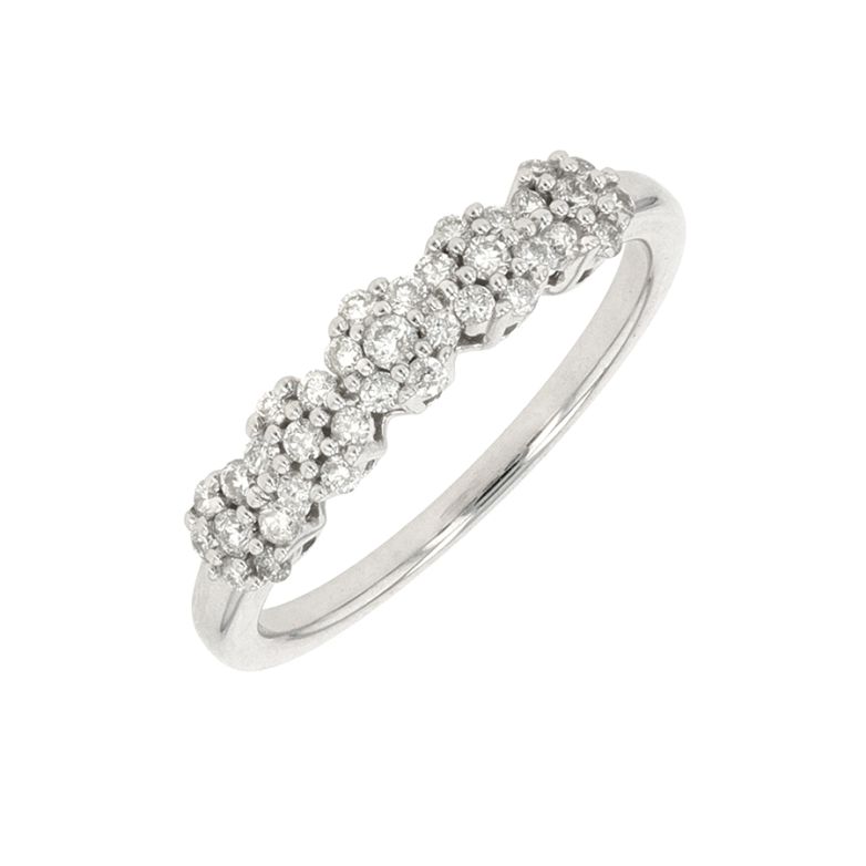 Bague or gris diamant (s)