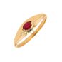 Bague or jaune Rubis
