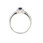 Bague or gris saphir et diamant(s) 