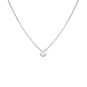 Collier maille forçat or gris diamant (s)