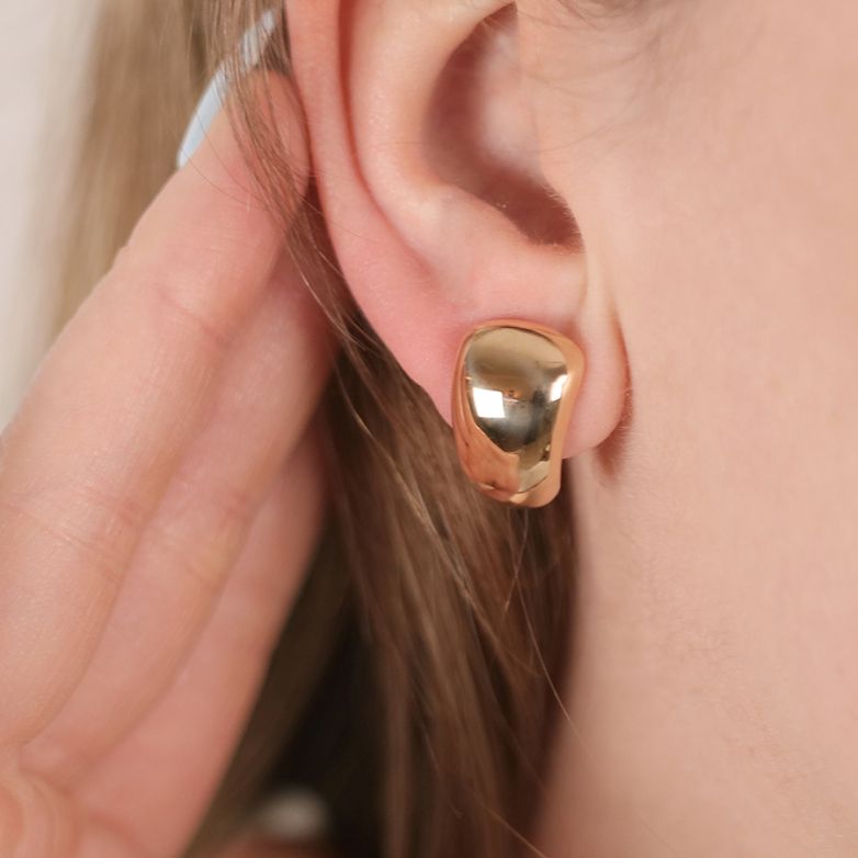 Boucles d'oreilles or jaune 