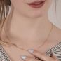 Chaine maille alternée or jaune 