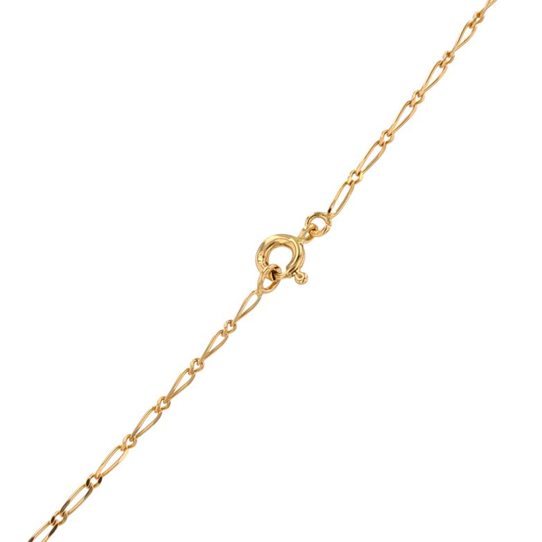 Chaine maille alternée or jaune 