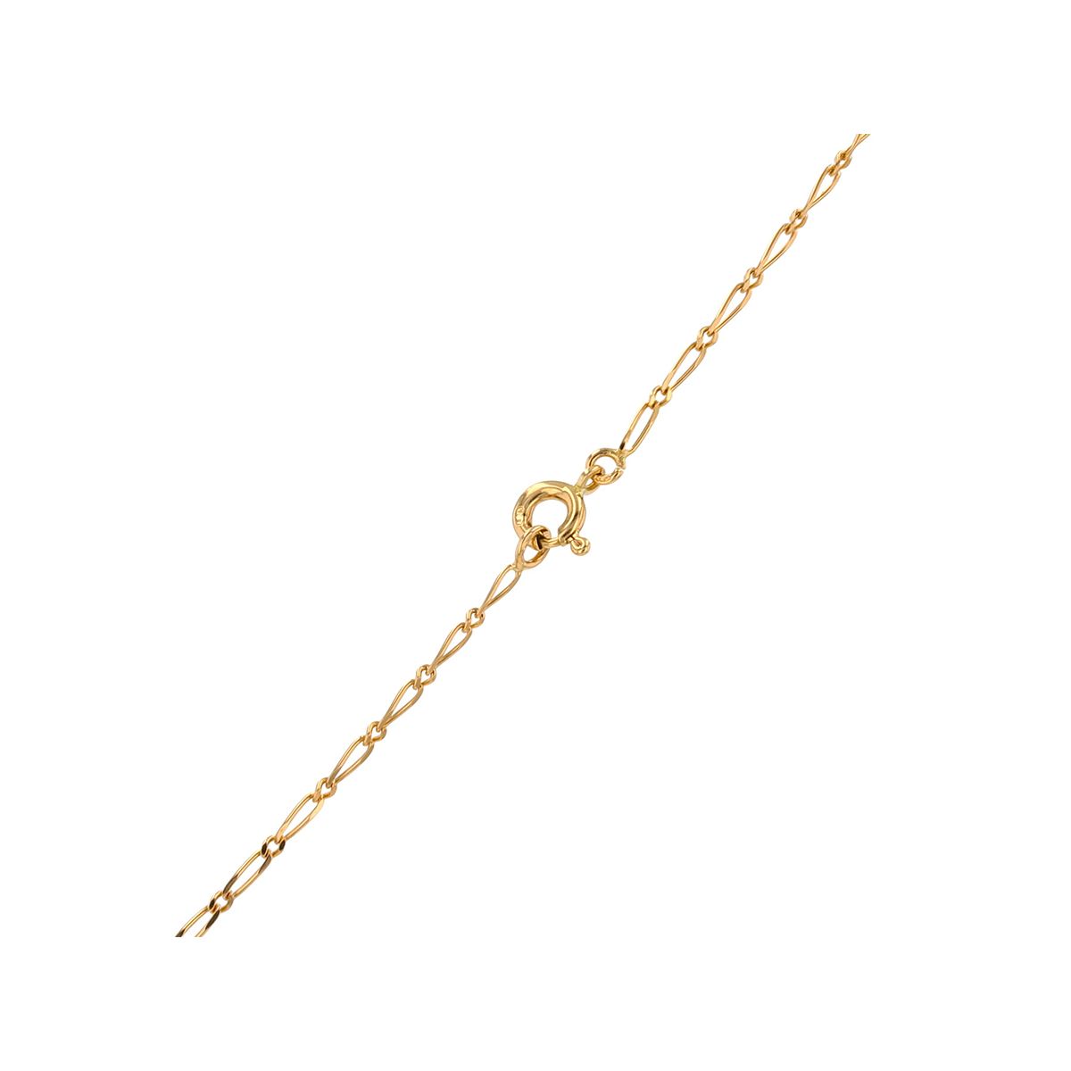 Chaine maille alternée or jaune 2.90g