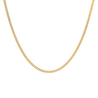 Chaine maille gourmette or jaune