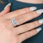 Bague or gris Topaze 