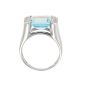Bague or gris Topaze 