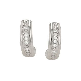 Boucles d'oreilles or gris diamant (s)