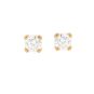 Boucles d'oreilles or jaune diamant (s)