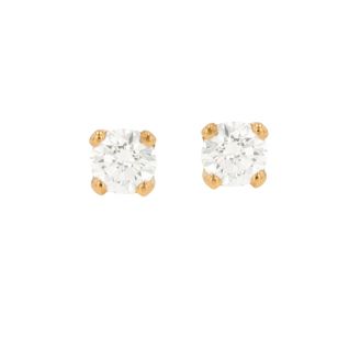 Boucles d'oreilles or jaune diamant (s)