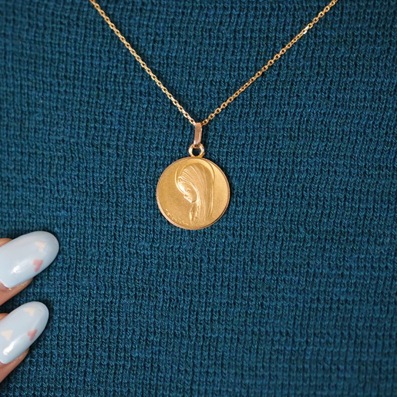 médaille or jaune 