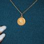 médaille or jaune 