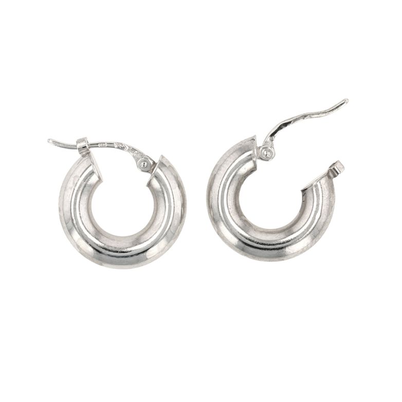 Boucles créoles or gris 