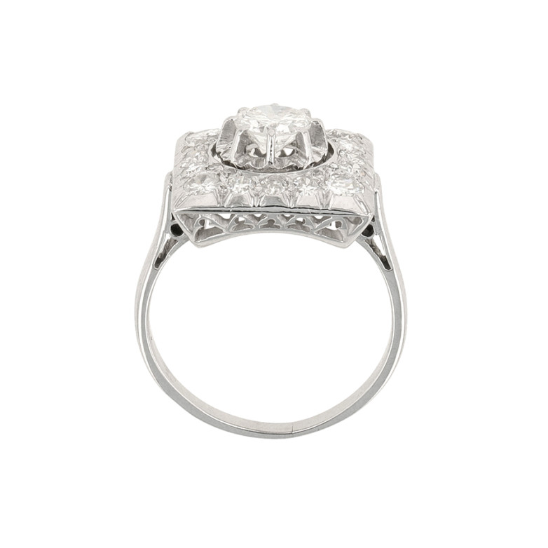 Bague vintage diamants 1.63...