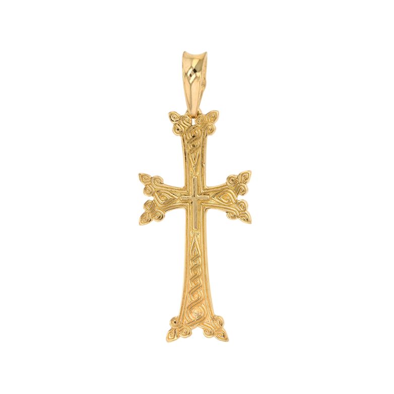 croix or jaune
